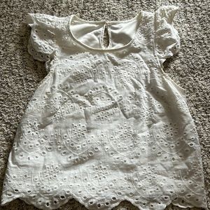 Loft White laced top